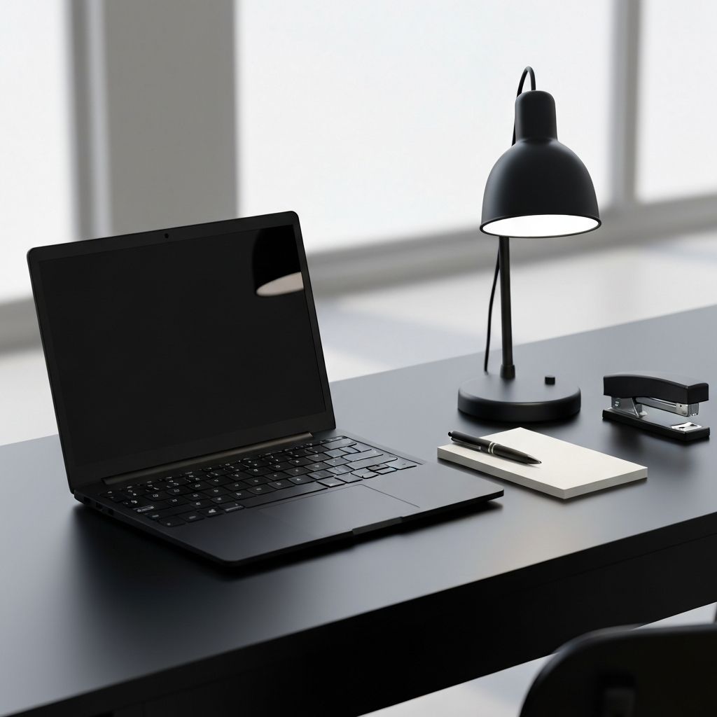 Minimalist workspace setup